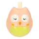 Bērnu Attīstošā Neapgāžamā Taktīlā Maņu Rotaļlieta Grabulis \"Pūce\", Rozā | Kid\'s Tumbler Toy Rattle...