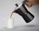 Alumīnija kafijas automāts (Moka pot), 150 ml, 3 tasītes, melns