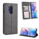 OnePlus 8 Pro Vintage Texture PU Leather Case Wallet Cover, Black | Telefona Vāciņs Maciņš Apvalks Grāmatiņa