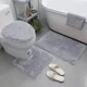 Vannas istabas paklāju komplekts, 3 gab. | Set of Soft Bathroom Rugs