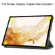Samsung Galaxy Tab S9+ Plus (SM-X810, SM-X816B) Trifold Stand PU Leather Cover Case, Green | Planšetes Vāciņš...