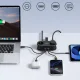 Orico AP3 65W GaN 6in1 pagarinātājs 2x AC, 2x USB-A, 2x USB-C, melns
