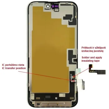 Ekrāns iPhone 16 Plus, LTPO Soft OLED, 60 Hz, 6.69"