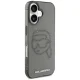 Karl Lagerfeld IML Rhinestones Karl Head vāciņš iPhone 16, melns