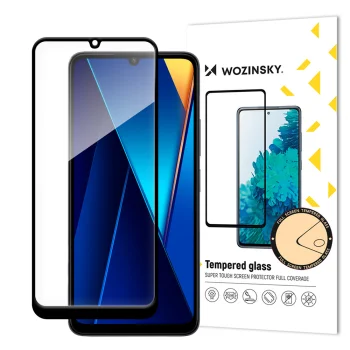Aizsargstikls Wozinsky Full Glue telefonam Xiaomi POCO C65 / Redmi 13C, melns