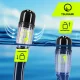 4Fizjo TSUNAMI niršanas un snorkelēšanas maska ar cauruli, melna