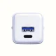 3mk Hyper GaN Charger 20W USB-C USB-A sienas lādētājs, balts