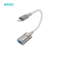 BWOO BZ70 OTG pāreja Lightning uz USB-A 0,18 m, pelēka