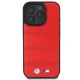 BMW M Perforated And Stitched Line MagSafe vāciņš priekš iPhone 16 Pro, sarkans
