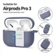 Austiņu maciņš Tech-Protect Silicone Hook priekš AirPods Pro ar karabīni, zils