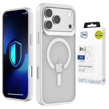 3mk Smoke MagCase vāciņš iPhone 17 Pro Max, balts caurspīdīgs