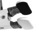 24 LED galda lampa ar klipsi, USB, Balta/Sudraba