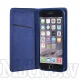 Apple iPhone XS Max 6.5\" Magnet TPU Book Case Cover - Blue, vāciņš ar gumijas turētāju un kabatu
