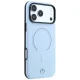 Mercedes Leather 3D MagSafe vāciņš iPhone 18 Pro Max / 17 Pro Max, zils