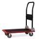 Platformas ratiņi Humberg HM-506 300 kg, melni-sarkani