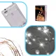 LED dekoratīvā virtene uz stieples 10m 100 LED, auksti balta