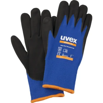 Uvex athletic lite montāžas cimdi, 9. izmērs, zili/melni