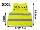 Dzeltena atstarojošā veste, izmērs XXL