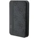 Ārējais akumulators Guess GUPB5LP4GEGK 5000 mAh 15W 4G Leather Metal Logo, melns