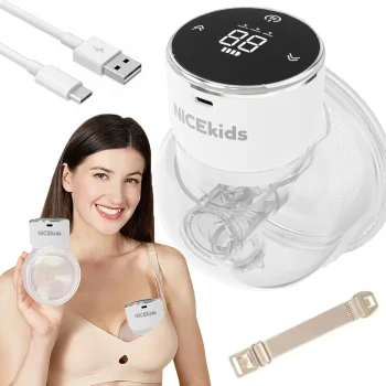 Nicekids Trīsfāzu elektriskais krūts sūknis bezvadu BPA Free