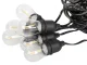 Dārza gaismas virtene ar 20 LED E27 spuldzēm 20m, silti balta