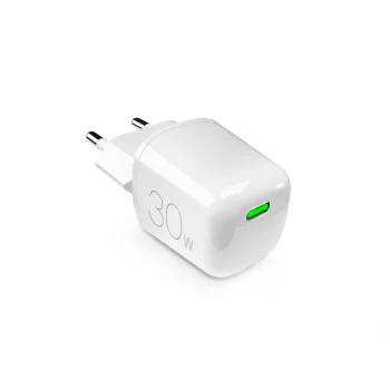 Puro MiniPro 30W GaN USB-C tīkla lādētājs, balts