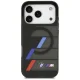 BMW M IML Metal Buttons Tricolor Lines MagSafe vāciņš iPhone 17 Pro, Melns