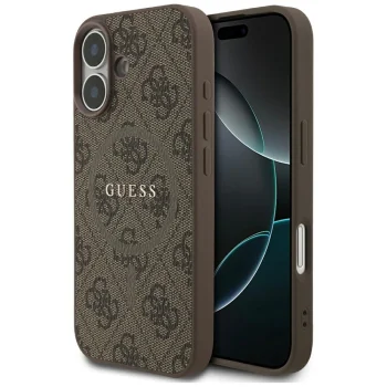 Guess 4G Ring Classic Logo MagSafe vāciņš iPhone 17 - Brūns