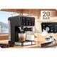 Berdsen BD-773 20 Bar pusautomātiskais kafijas automāts ar piena putotāju, melns