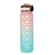 Necaurlaidīga Ūdens Pudele ar Laika Atgādinājuma Marķieri bez BPA, 1L, Rozā Zilā | Motivational Water Bottle...