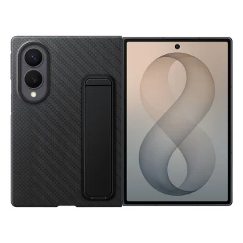 Samsung Galaxy Z Fold 8 vāciņš Samsung Carbon Standing Case EF-XF971SBE, melns