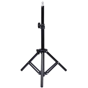 Statīvs fototehnikai un LED lampām 57-160 cm, 1/4" vītne, melns
