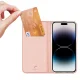 Dux Ducis iPhone 15 Pro atverams vāciņš maciņš grāmatiņa Skin Pro, rozā