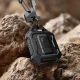 Aizsargvāciņš Apple AirTag 1 / 2 Tech-Protect Kevlar Pro ar karabīni, melns