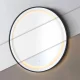 ModernHome LED vannas istabas spogulis, apaļš, 80 cm, 3 gaismas krāsas, Anti-Fog