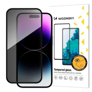 Aizsargstikls Wozinsky Privacy Glass ar privātuma filtru iPhone 16 Pro Max, 9H