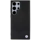 BMW Samsung Galaxy S24 Ultra vāciņš Signature Leather Crossing Lines, melns