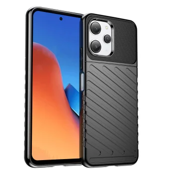 Hurtel Xiaomi Redmi 12 vāciņš Thunder Case, melns