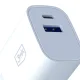 3Mk Protection FlowPower 25W sienas lādētājs, USB-C/USB-A, balts
