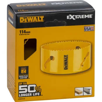 Bimetāla caurumu zāģis DeWalt DT90342-QZ 114 mm