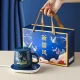 Elektriskais krūžu sildītājs zils + krūze | Electric cup warmer blue