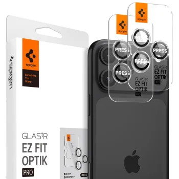 Spigen Optik Pro kameras aizsargstikls iPhone 15/16/17 Pro / Pro Max, 2 gab.