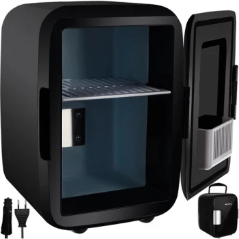 Piknika Pludmales Automašīnas Mini Ledusskapis Dzesēšanas Kārba Kaste 220V/12V, 4L, Melns | Picnic Beach Cooling...