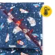 4Fizjo 1668 Bērnu smaguma sega 4kg, 100x150cm, Tumši zila