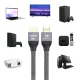Wozinsky WHDMI-10 HDMI 2.1 kabelis 8K 60Hz 1m Sudraba
