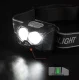 LED lukturis uz galvas ar kustības sensoru ZD111, melns