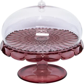 Guzzini VANITY kūku trauks ar vāku un kāju 30 cm, violets
