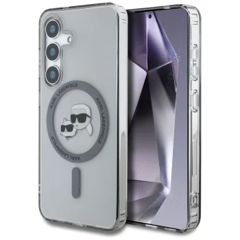 Karl Lagerfeld Karl & Choupette MagSafe vāciņš Samsung Galaxy S25, Melns