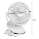 Ruhhy 00025566 bezvadu ventilators ar klipsi, 1200mAh, balts