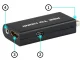 PS2 uz HDMI audio adapteris PlayStation 2 spēlēm, melns